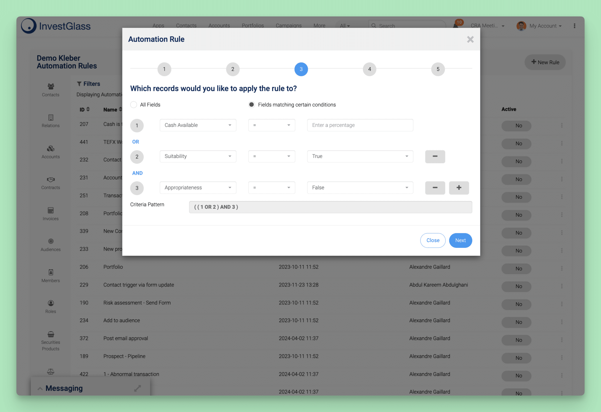 InvestGlass Automation for Portfolio Managers