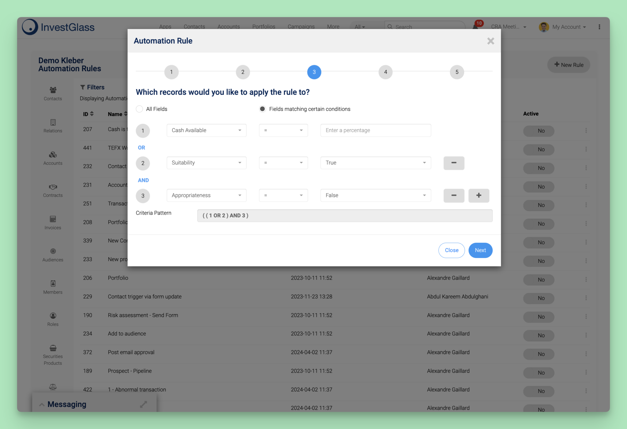 InvestGlass Automation for Portfolio Managers