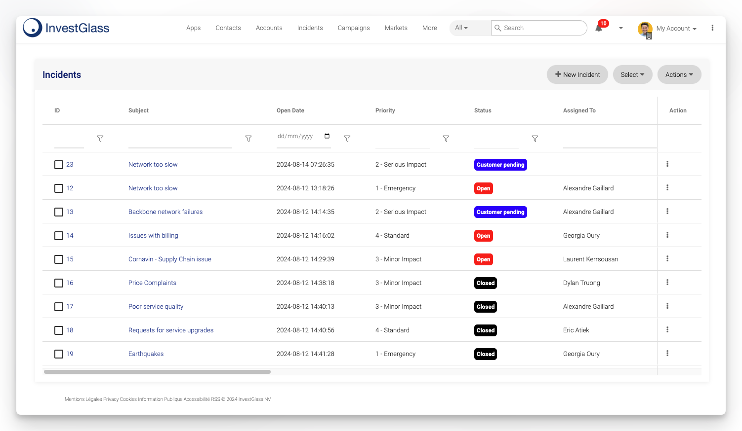 incident-management-software-investglass