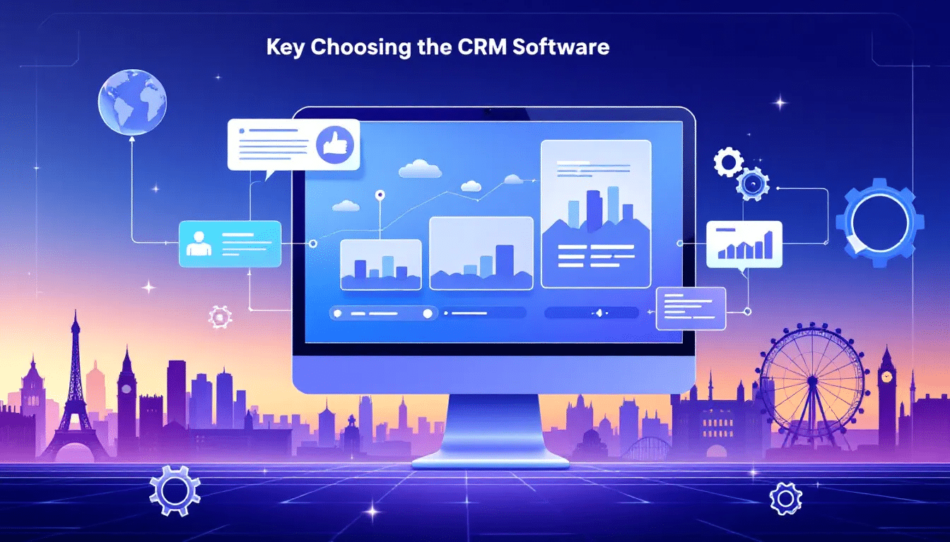 A guide to choosing the right CRM software for business needs, focusing on key considerations.