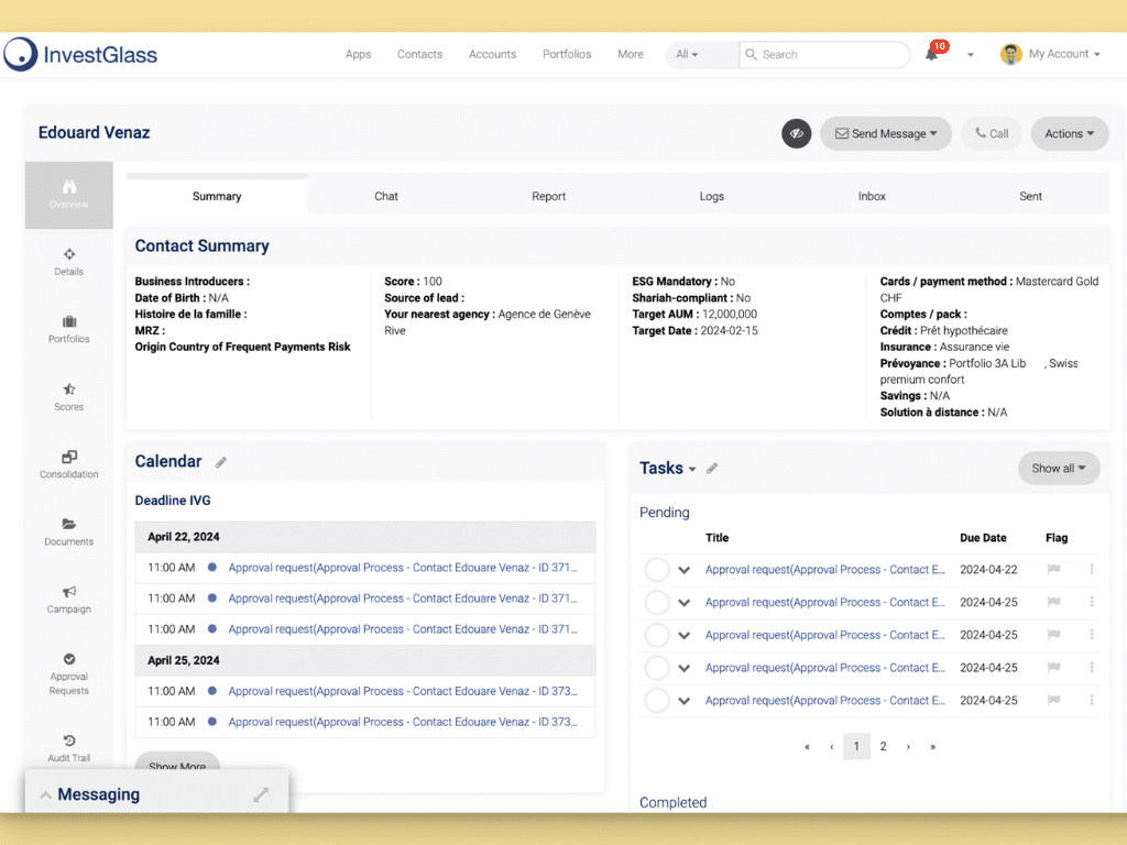 InvestGlass CRM for Small Business Needs