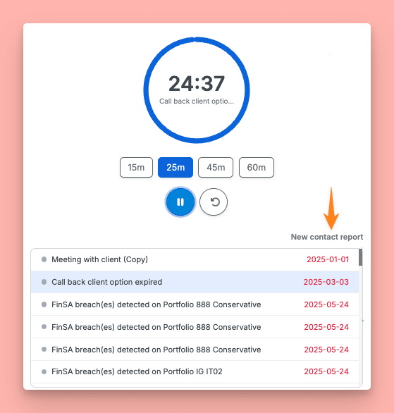 InvestGlass Task Focus