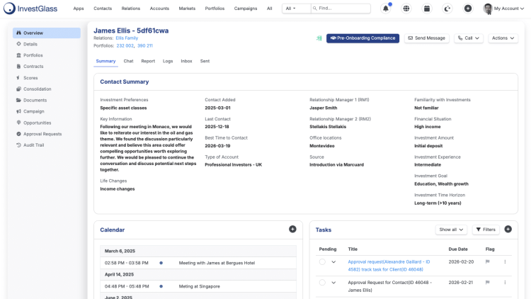 InvestGlass the Swiss Sovereign CRM